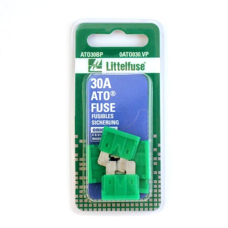 Littelfuse Fuse - Electrical, Cartridge Glass Or Ceramic 0ATO030.VP